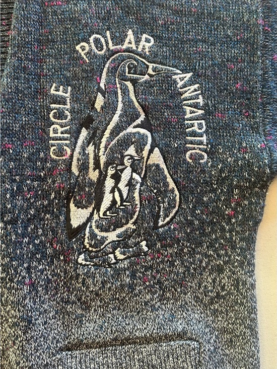 Guy Laurent Uomo Other - Guy Laurent Vintage Men's Wool Blend Polar Penguin Cardigan Sweater XL